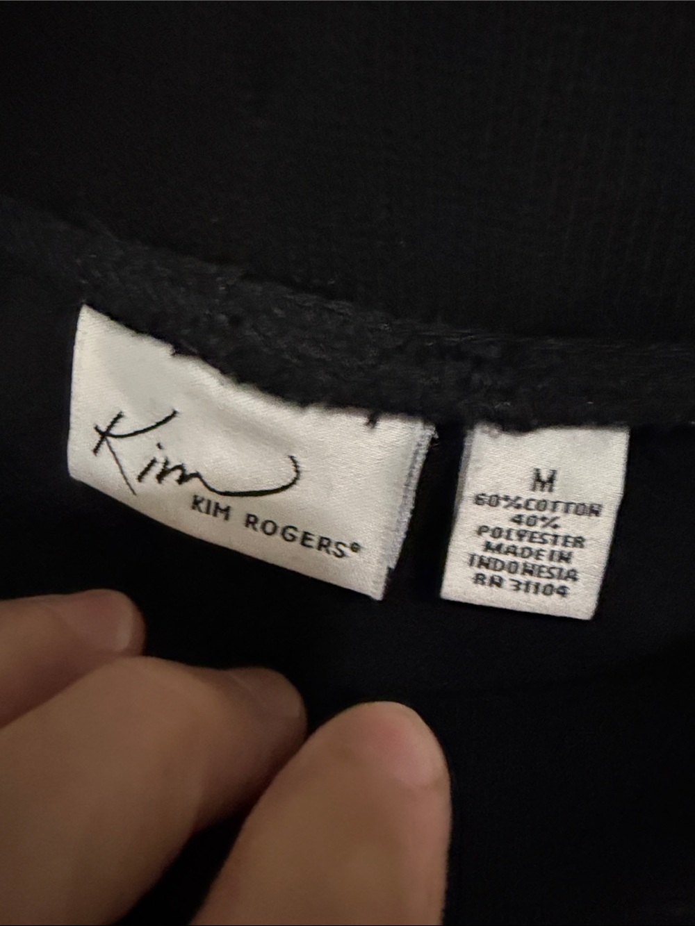 Kim Rogers Black Women's Pull-On Jogger Pants - Picture 2 of 8